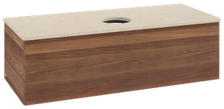 V&B WTU m F-Struktur -Beleuchtg. Antao 120x36x50cm, WBP-farbe botti., w. walnut