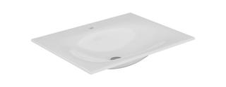 Keuco Einbauwaschtisch Edition 11 70,4x1,7x53,8cm, 1 HL, m Abl/ÜL, we.