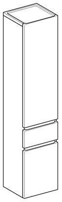 Artikelbild 2 des Artikels „Geberit Hochschrank Renova Plan 39 x 180 x 36 cm, 2 Türen, 1 Schublade “