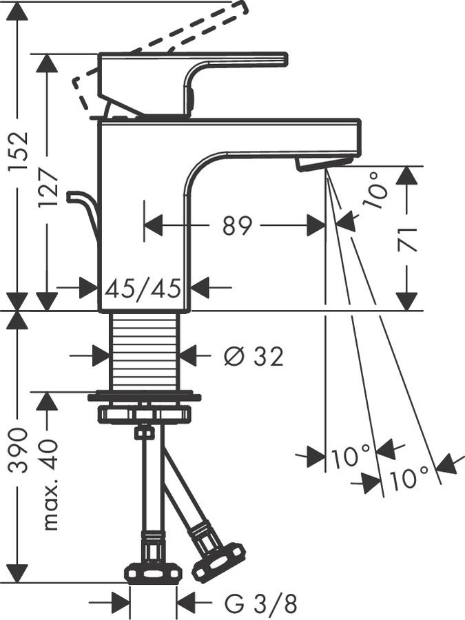 Artikelbild 6 des Artikels „hansgrohe WT-EHM 70 Vernis Shape CoolSt m ZugstAblGar, isolierter Wasserf., chr chrom“