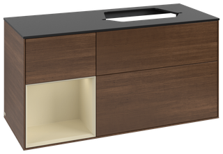 V&B WT-Unterschrank Wandbel. Finion 120cm, Pl b m, Rg l si Gr m Lac, wal ven