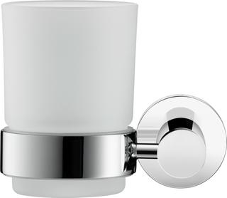 Duravit Glashalter D-Code 11,5x10,2cm, Gl. we. ma, Gl. li, chrom
