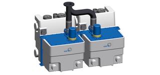 KSB Doppel-Fäkalienhebeanlage Compacta UZ4.900 D/C, 3,72 kW, 3 kW, 6 A