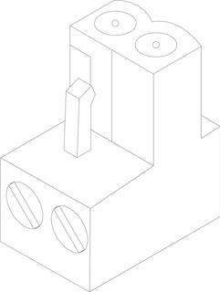 BOSCH Ersatzteil TTNR: 63016967 Anschlusskl steckb 2-pol signalbraun EMS