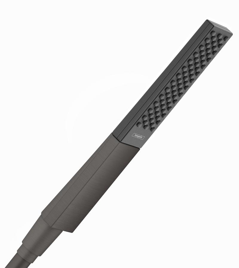 Artikelbild 1 des Artikels „hansgrohe St.h. Rainfinity 100 EcoSm. 100mm, Kopf, 1j, 9 l/m., brush. bla vc brushed black chrome“