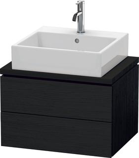 Duravit WT-Unterschrank Compact L-Cube 62x47,7cm, Ei sw, f Kons, 2 Schubkästen