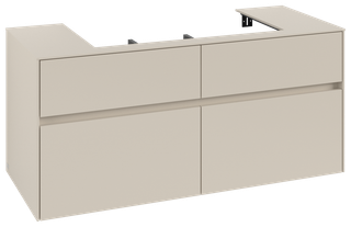 V&B Waschtischunterschrank Collaro 120x54,8x50cm, WT mittig, cashmere grey