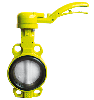 Sylax2 GAS Zwischenflansch DN80 Gelb BGGG40 m. Edelstahlscheibe NBR HL PN6