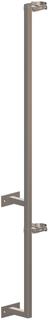 AT Kragarm aus Edelstahl für IronPoly DN80/125 Edelstahl gebürstet