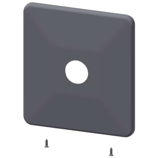 AR Edelstahlabdeckplatte, 205x225 mm, Bohrung für Druckknopf, 2000104897