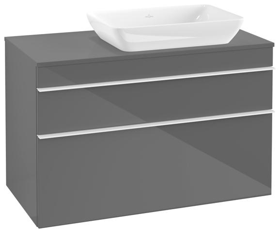 Artikelbild 2 des Artikels „V&B Waschtisch-Unterschrank Venticello 95,7x60,6x50,2cm, WT re, Gr. wh., glo Gr Griff White | glossy grey“