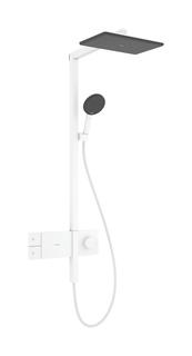 hansgrohe Showerpipe Raindance Alive Q 1jet, EcoSmart, 7 l/min, mattweiß