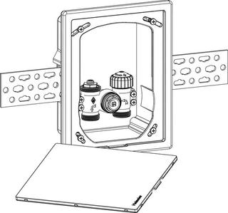 Heimeier Einzelraumregelung Multibox C/E UP, mit Thermostat-Oberteil, weiß