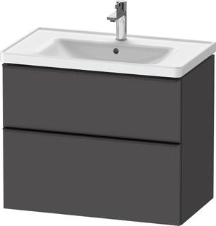 Duravit Waschtisch-Unterschrank D-Neo 78,4x45,2cm, sw/Grap m, 1 Kast, 1 Ausz.
