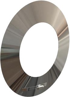 ATEC Wandrosette DN 125/190, d 320mm, PP, Edelstahl blank