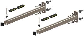 ATEC Schienenkonsolen-Set 640mm, Wand, verzinkt