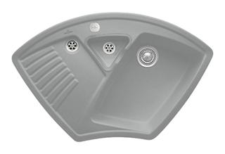 V&B Eckspüle Arena Eck m Abl.garn, Exzenter, stone CeramicPlus