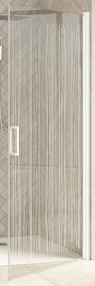 Kinedo Smart Design P90 Drehtür Nische H200 chrom Siebdruckglas teilgerahmt