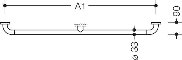 Artikelbild 4 des Artikels „Haltegriff 805 Ø 33 mm, Rosette Ø 70 mm “