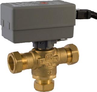 BOSCH Warmwasser-Umschaltventil WWV28-1, 28mm, kvs 6,5, mit Motor