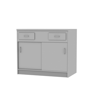 STS Primana Beistellschrank 800x820x570 aufg. verp., 2xSchub, 2xTür, Arbeitspl.