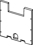 TECE Bauplatte für WC-Modul, mit Schrauben
