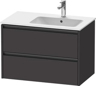 Duravit Waschtisch-Unterschrank Ketho.2 81x48x54,9cm, f WT m B re, graph matt