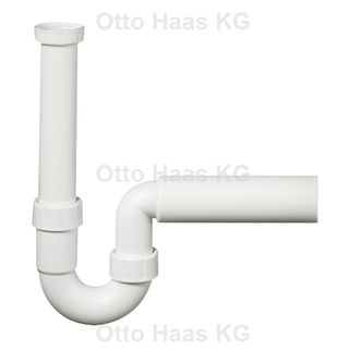 HAAS Spülen-Absaugsiphon DN 56, 1 1/2", Polypropylen, weiß
