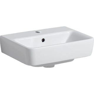 Geberit Aufsatz-Waschtisch Renova Plan 45x34cm, Hahnl. mit., m ÜL, we. KeraTect