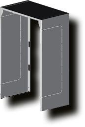 Wolf Paket Verrohrungsverkleidung CGS 2 f Gas-BW-Z, m vorgestanzt. Durchführ.
