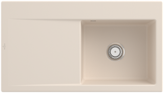 V&B Spüle Subway Style 50 re, m Abl.garn, Hand., ivory CeramicPlus
