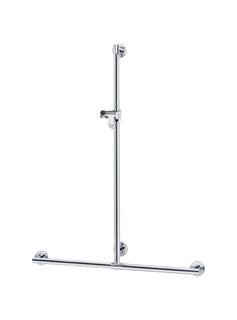 Keuco Haltegriff Plan Care 1182x1263mm, verchromt, mit Brausestange