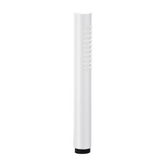 Herzbach Stabhandbrause Living Spa round Messing, weiß matt