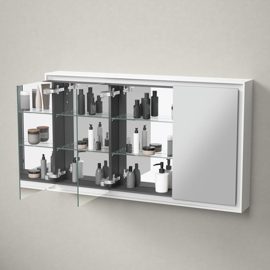 Artikelbild 6 des Artikels „Duravit Spiegelschrank L-Cube 120x70x15,5cm, we. ma, Türanschl. re/li 120 x 70 x 15,5 cm | weiß matt“