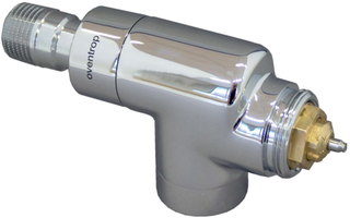 Oventrop Vorlauf-THM-Vtl. Baureihe E Axial, DN 15, Messing, verchromt