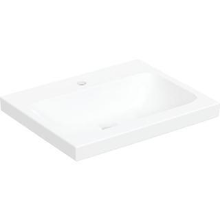 Geberit Aufsatz-Waschtisch iCon 60x48cm, HL mi, o. ÜL, f Arbeitspl., we.