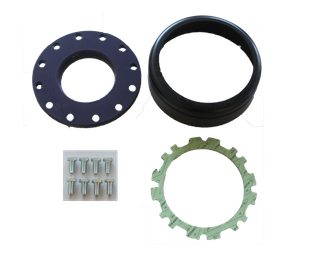 Austria Email Zw.-Fl.Set r Set 240/180 Redukt. v 240mm/12 Loch auf 180mm/8 Loch