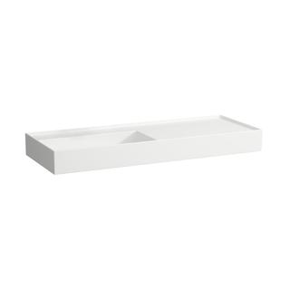 Laufen Waschtisch KARTELL 120x46, Abl. re, o. ÜL, o. Hahnl., weiß