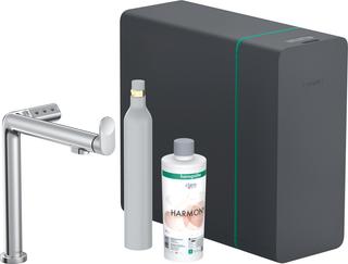 hansgrohe SPT-EHM Aqittura M91 SodaSystem 240, 1jet, Starter Set, chrom