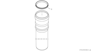 BOSCH Verlängerungsrohr AZB 984, 1000mm, d= 250mm, abgasseitig, PP
