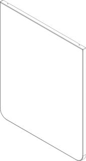 BOSCH Ersatzteil TTNR: 87377064370 Blende Glas Speicher weiß