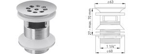 FRANK Schaftventil 1 1/4" x Ø 63 mm
