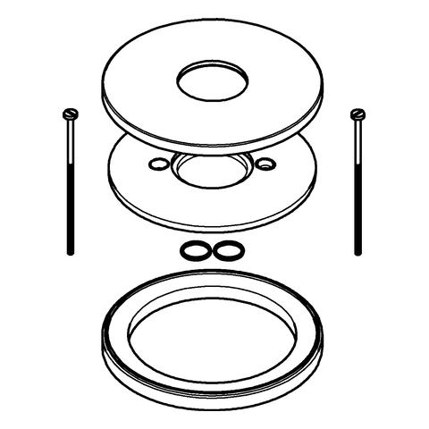 Artikelbild 2 des Artikels „GROHE Rosette und Distanzring 46971 für Essence supersteel “