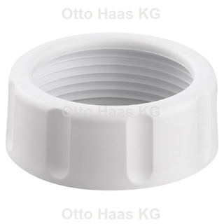 HAAS Überwurfmuttern 1 1/2", 25mm, Polypropylen, weiß