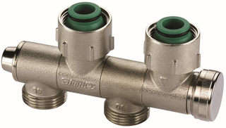 Flamco Uniarmatur VARIOCON U2 G 3/4 M EKxG 3/4 F, schw, m Ko, MS vern