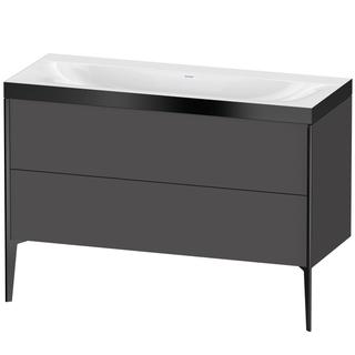 Duravit WT-Unterschrank c-bonded XViu 120x48cm, 2 AZ, o HL, s m, R P, graph m