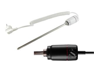 HS Elektro-Heizpatrone 900 W, m Therm. regulierb., schwarz matt