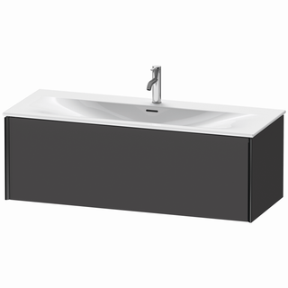 DU WTU XViu wandhängend,397x1210x480mm 1Ausz.,schwarz matt/graph matt ES Ahorn