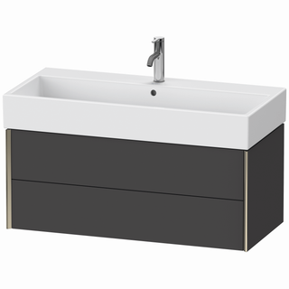 DU WTU wandh. XViu 397x984x454mm 2 Schk.champ. matt/graph matt ES Nussb