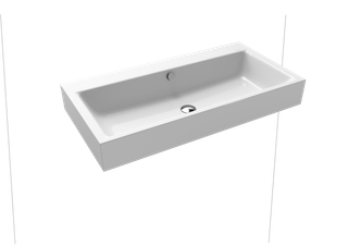 Kaldewei Wand-Waschtisch PURO 3165 90x46cm, 3 Hahnl., sw, P-E, alp-we matt